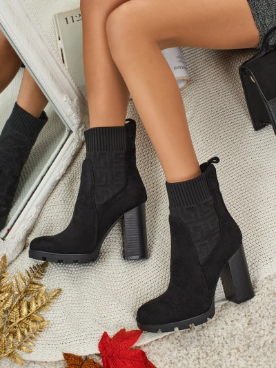 Women's Vansoria Eco-Suede Ankle Boots with Block Heel