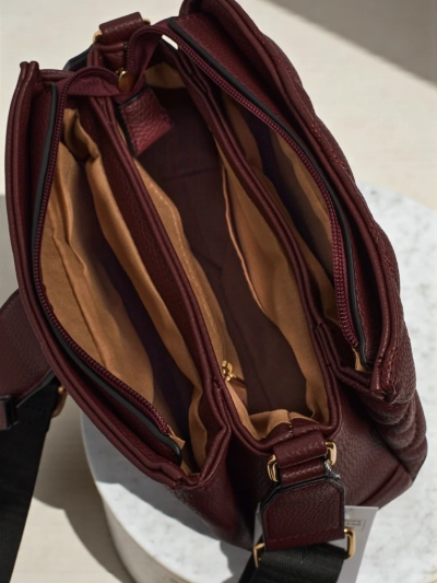 Small Quilted Handbag in Soft Eco-Leather Cinder Loom