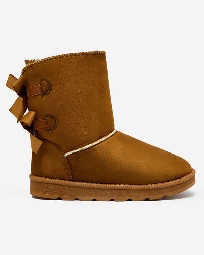 Royalfashion boots a'la snow boots for women in camel color Aerfifi