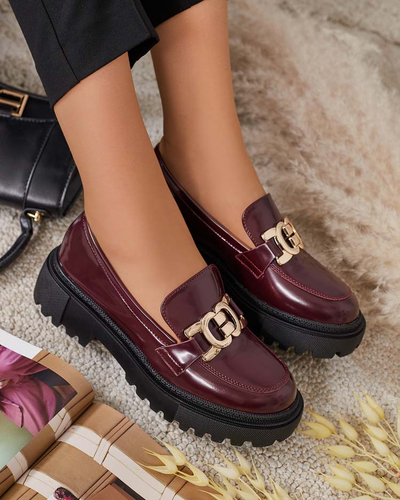 Royalfashion Женские лакированные мокасины Bevevra