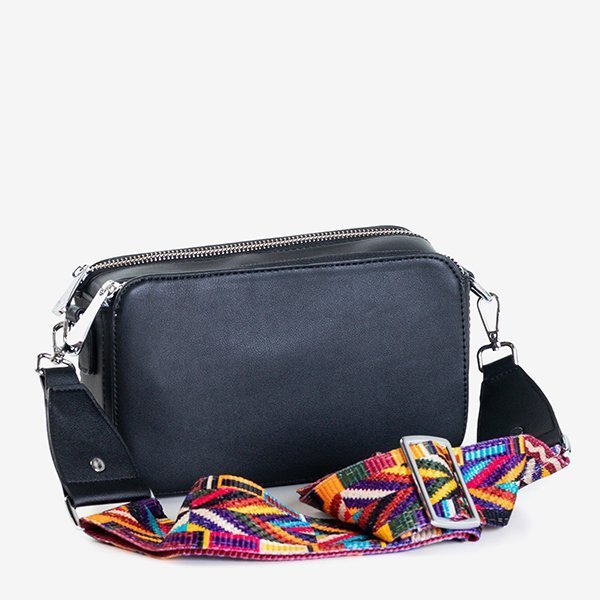 Mała torebka na ramię w kolorze białym z ozdobami - Torebki