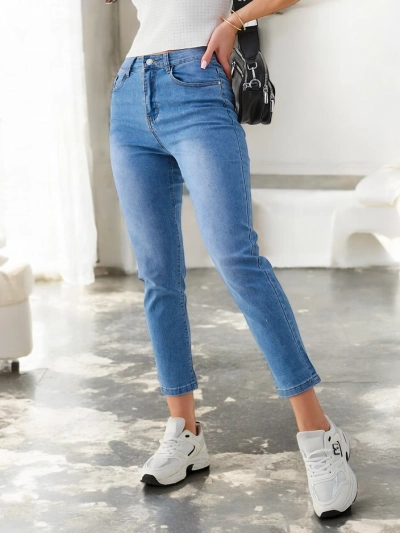 Royalfashion Women's Cotton Mom Jeans