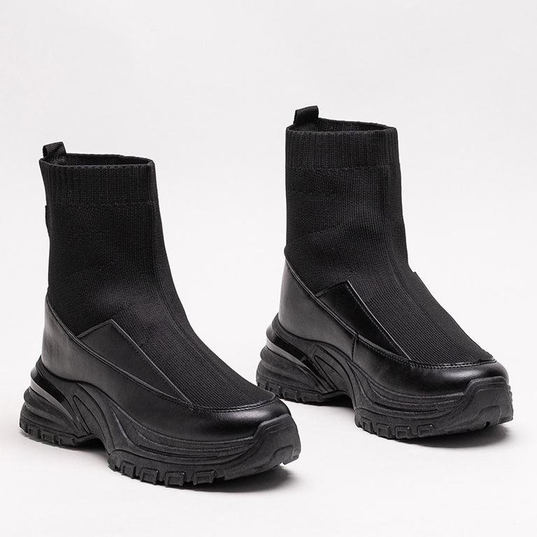 Melnas sieviešu sporta slip-on kedas Berida - Apavi