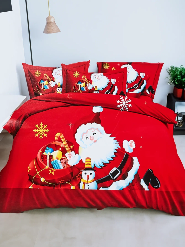 Royalfashion Ziemassvētku gultas piederumu komplekts 160x200 3 DAĻAS