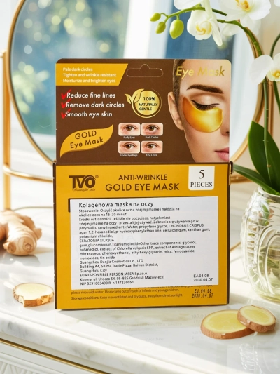 Golden Gel Eye Patches with Collagen - Firming and Moisturizing