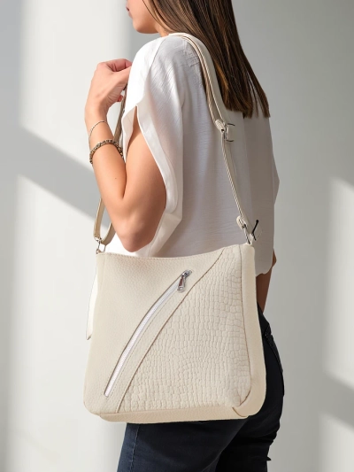 Royalfashion Large women's shopper bag with embossing