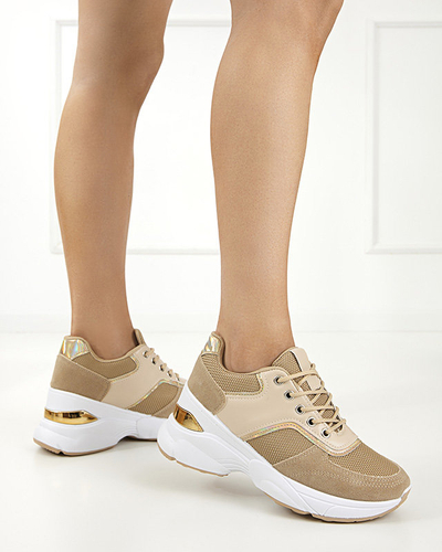 Brown women's sports sneakers shoes Mariuopo - Footwear