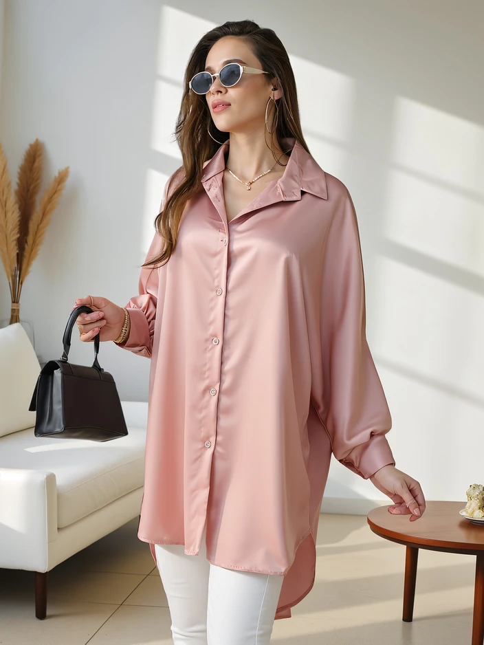 Royalfashion Long women's oversized shirt