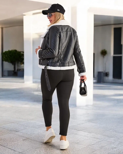 Royalfashion Cotton lined plus size women's leggings