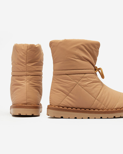 Royalfashion Women's slip-on snow boots in brown Nevonsis