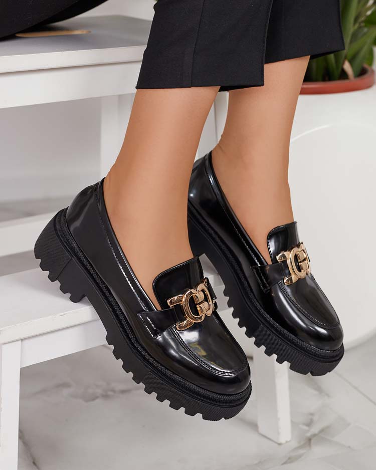 Royalfashion Women's lacquered moccasins Bevevra