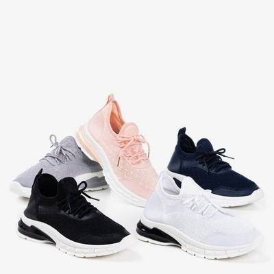 OUTLET Granatowe sportowe buty damskie Baymela - Obuwie