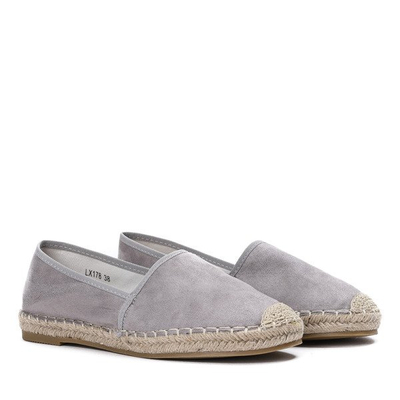 Szare espadryle Vorena - Obuwie