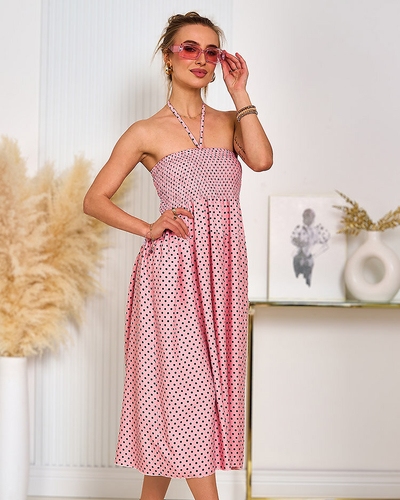 Royalfashion Женское платье в горошек длиной до колена