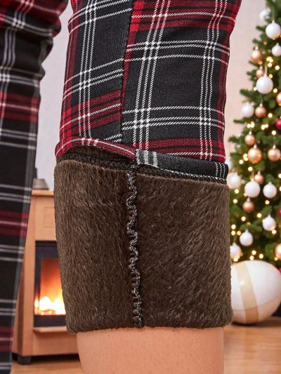 Royalfashion Warmed checkered sieviešu tegingi