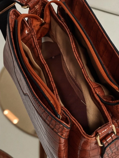 Väike lakknahast naiste käekott Midnight Fern