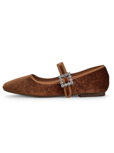 Royalfashion Sieviešu ballerinas a' la zīda ar sprādzi un siksniņu Enribes