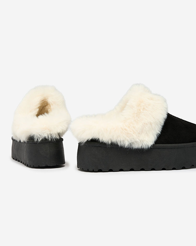 Royalfashion Gaiši brūni sieviešu apavi a'la sniega zābaki ar ornamentu Parisela