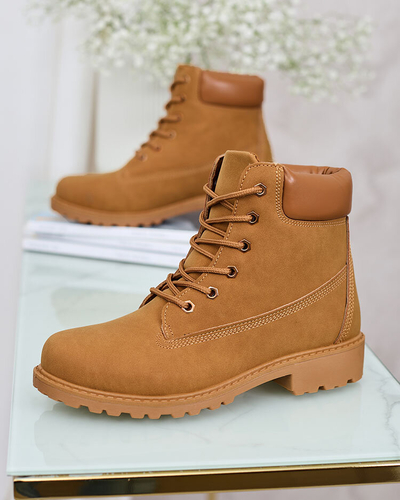 Royalfashion Brown women's trappers Karveliea