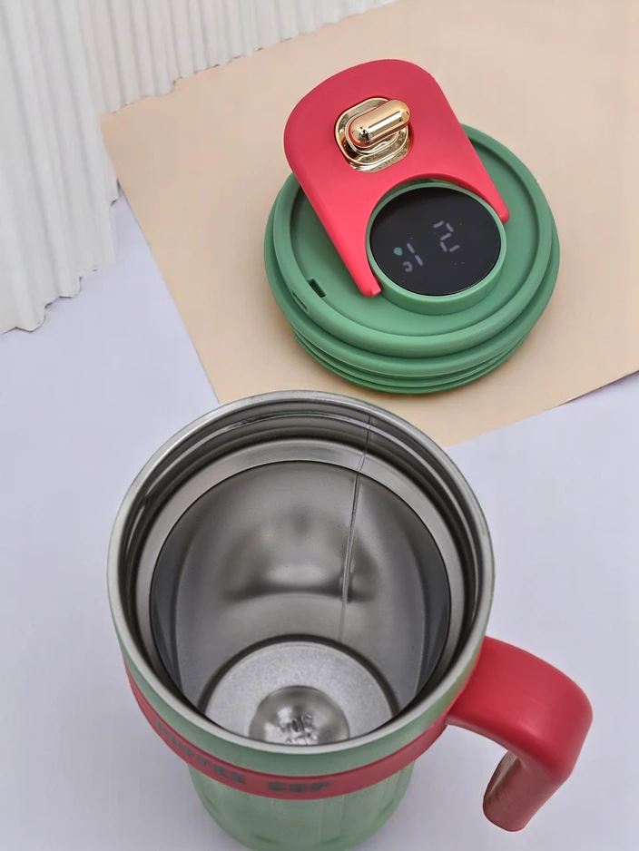 Royalfashion termiska krūze ar izlieto un temperatūras sensoru Kafijas krūze