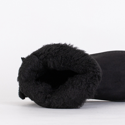 Royalfashion Black a'la snow boots eco suede Giorii