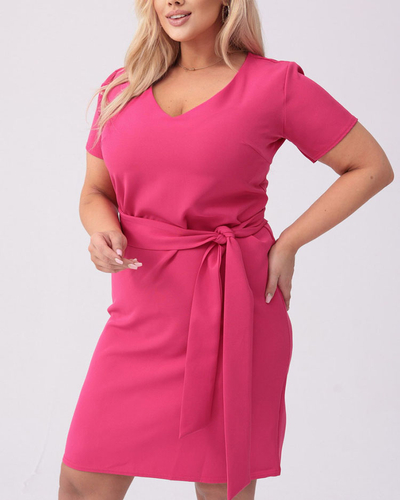 Royalfashion Женское платье из ткани PLUS SIZE