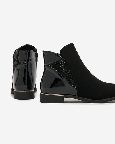 Royalfashion Black women's boots with zirconia Overlissa