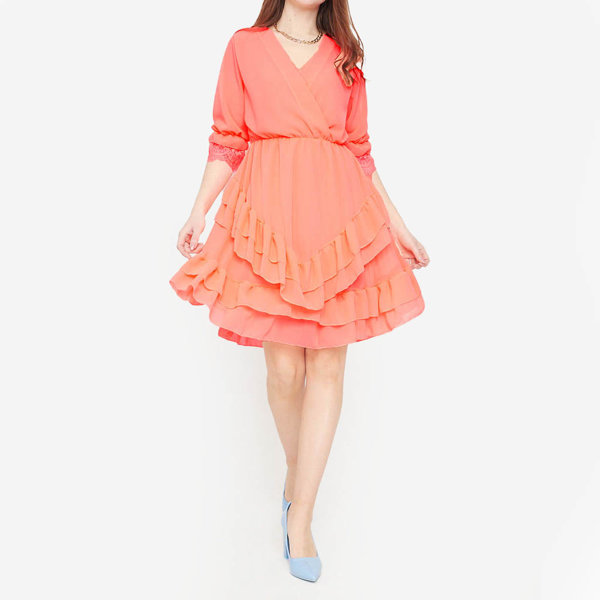 Coral ladies mini dress - Clothing