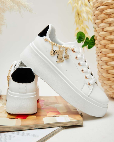Royalfashion Women's sporty sneakers with Gonemi embellishment