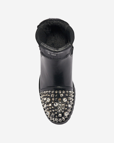 Sieviešu zābaki ar tapām melnā krāsā Amerapi- Footwear