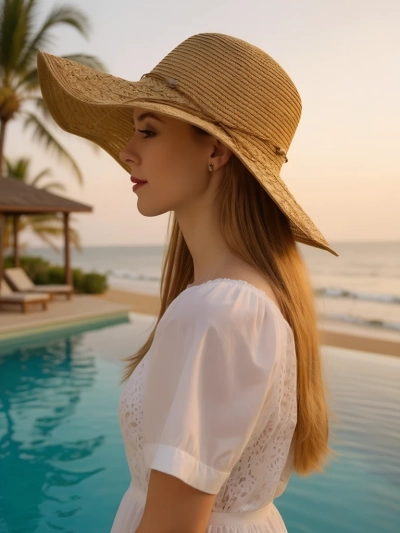 Royalfashion Women's straw hat Aveline