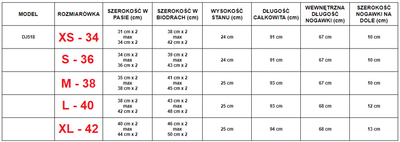 Czarne spodnie z białą lamówką - Spodnie