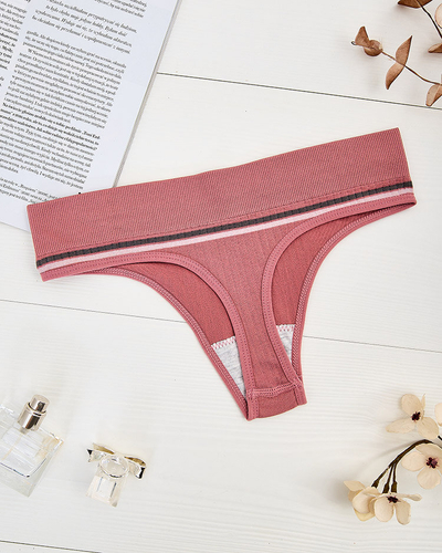 Royalfashion Women's thong panties with inscriptions