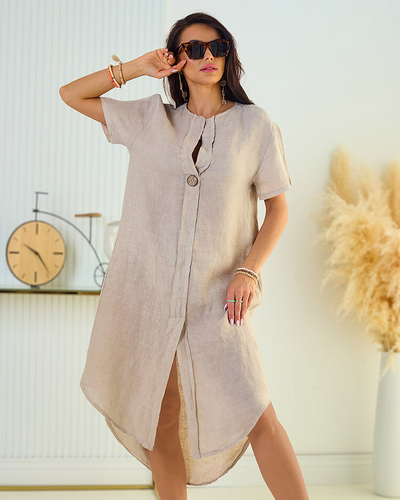 Royalfashion Linen women's oversize dress