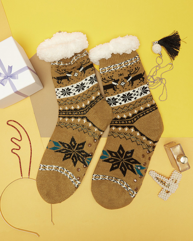 Christmas camel men's socks- Underwear