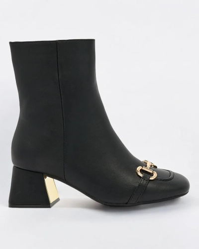 Royalfashion Melni sieviešu zemie stiletto zābaki Referra