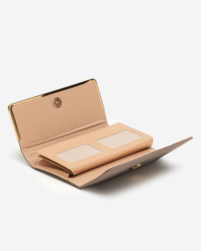 Brown ladies' large wallet - Accessories