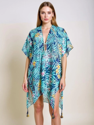 Парео Helene Tropica Royalfashion до колена – цветное пляжное платье