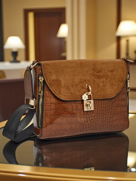 Маленькая женская сумочка из экокожи с тиснением Narelle