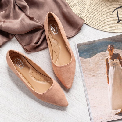 Pink ballerinas with Revissel&#39;s toe nose - Footwear 1