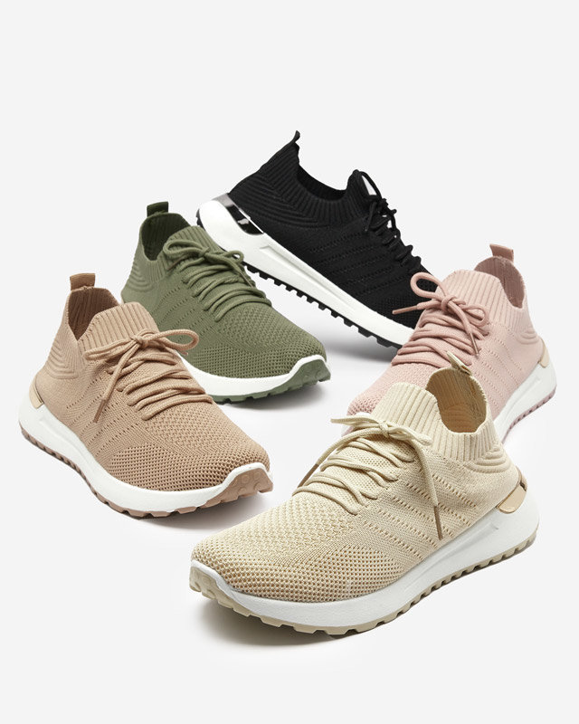 OUTLET Erina sieviešu melnas austas kedas - Apavi