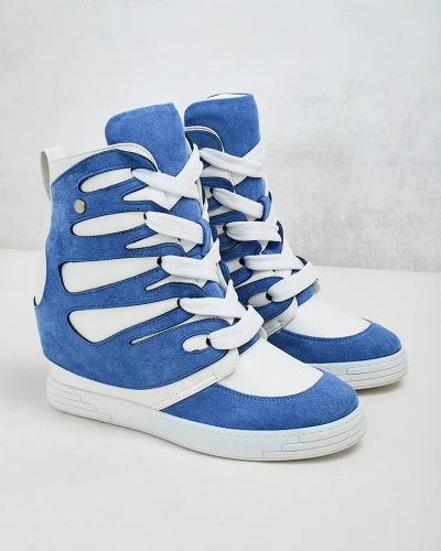 Royalfashion Sieviešu sportiskie zābaki uz papēža Pamstinsa