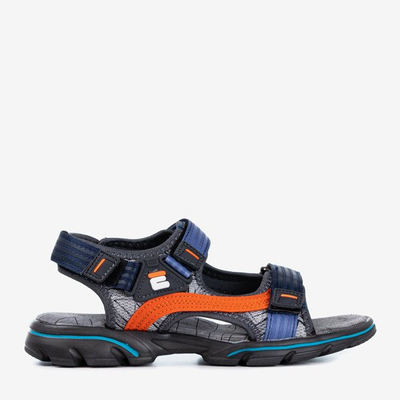 Gray and navy blue children's sandals from Bruno - Footwear
