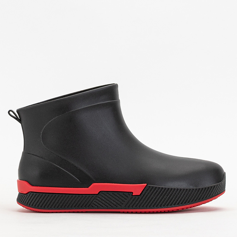 Matt black women's rain boots Meneri - Footwear