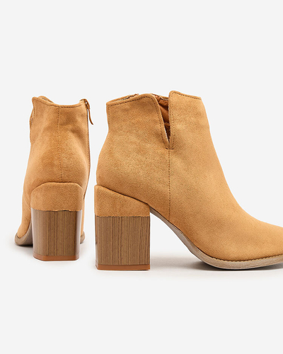 Royalfashion Camel женские сапоги на шпильке Teascir