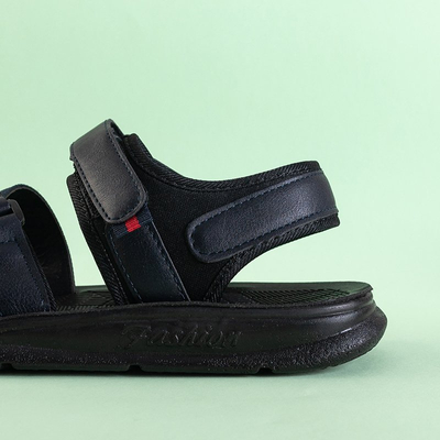 Jauniešu zēnu tumši zilas Oxymius velcro sandales - Apavi