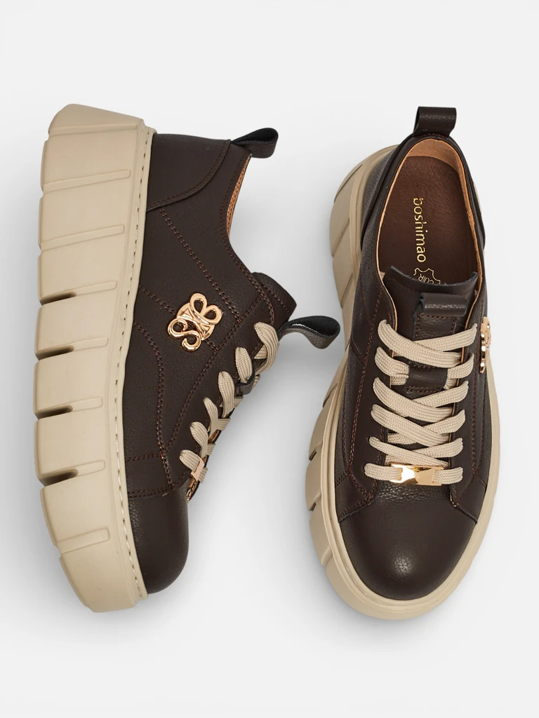 Women's Taures Natural Leather Sport Sneakers