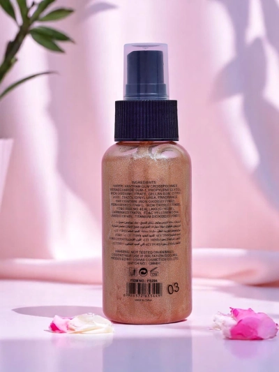 Illuminating face and body mist with glitter Glow Shimmer Spray MoonLight