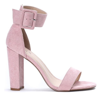 Pink sandals on a post with Katie clasp- Footwear 1
