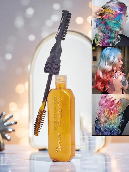Krāsains skropstu tušas matu krāsošanas līdzeklis Color Pop Gold